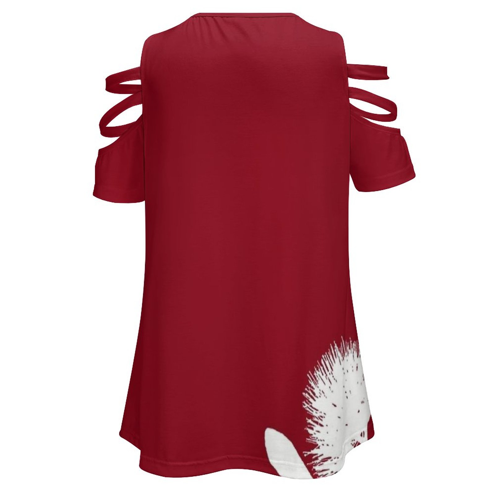 Pohutukawa-Blanco sobre rojo c - Women'S Accessories Nz reseña y precio