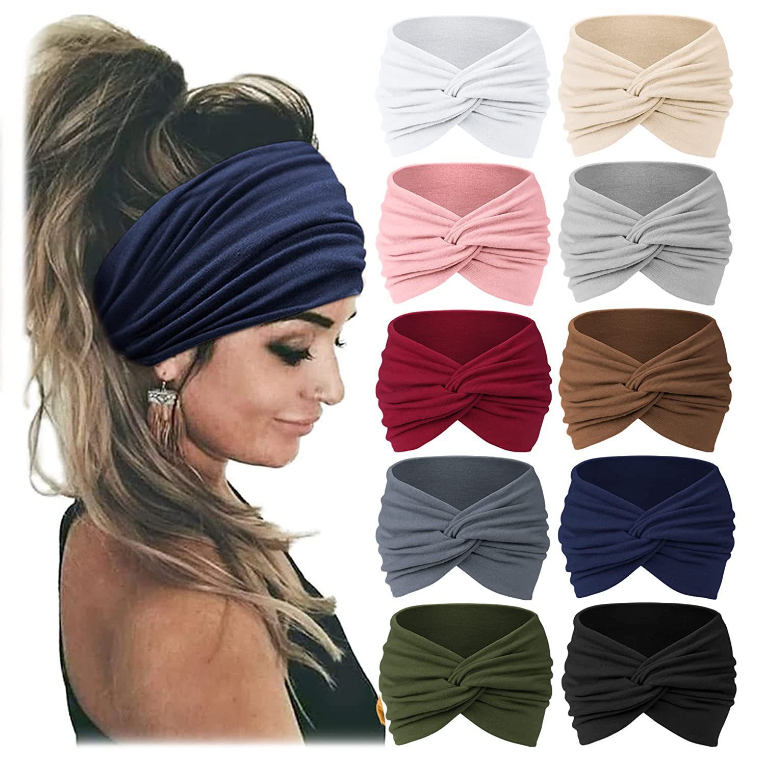Diadema elástica ancha para mu - Women'S Exercise Accessories reseña y precio