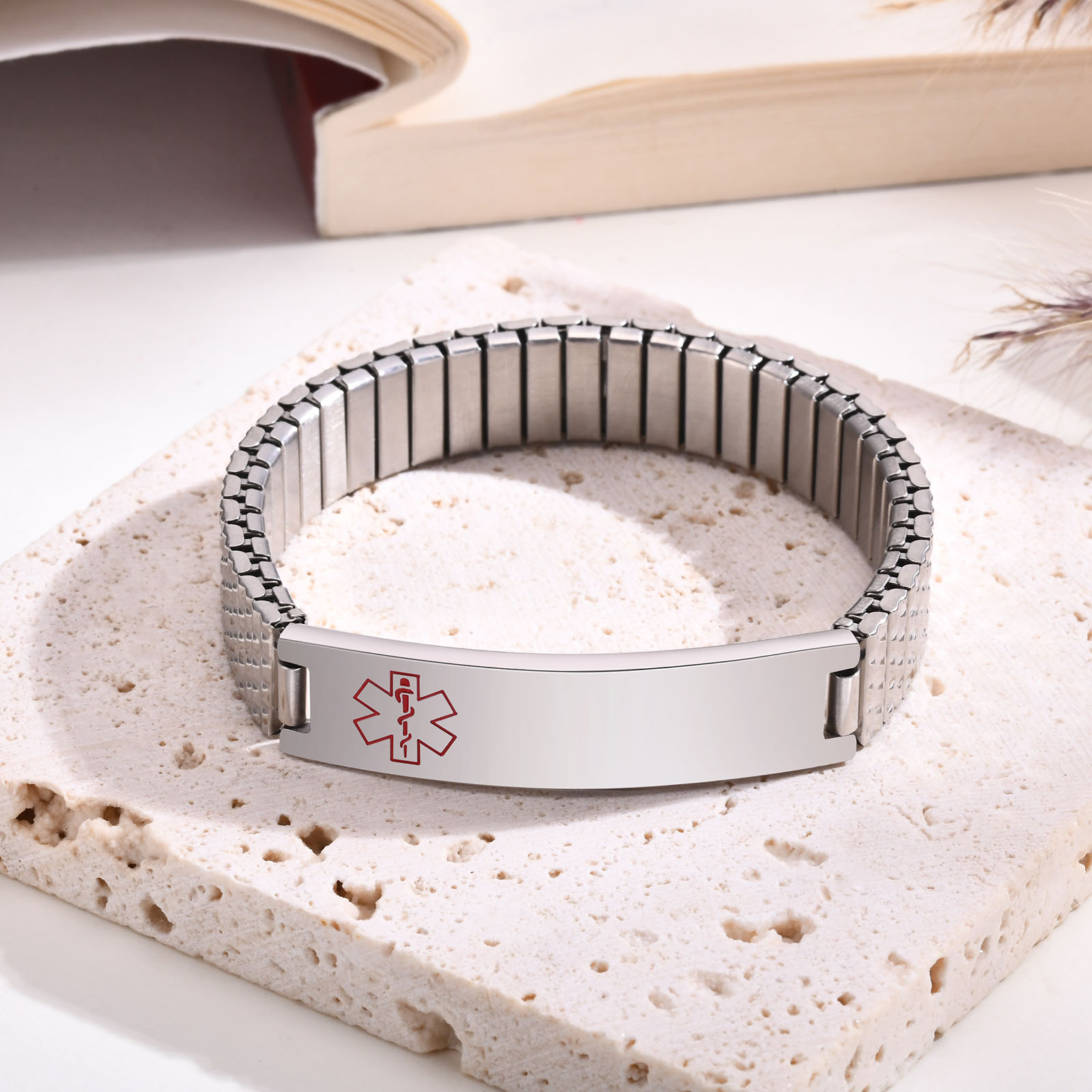 Vnox-pulsera elástica ajustabl - Resin Bangle Bracelet reseña y precio