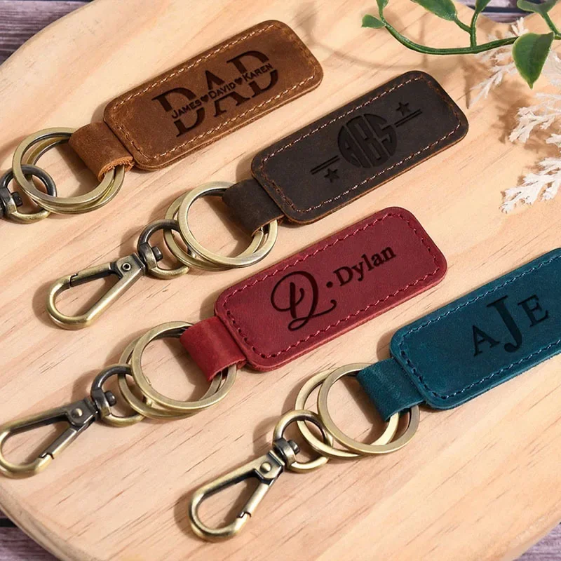 Llavero de cuero con logotipo  - Women Accessories Logo reseña y precio