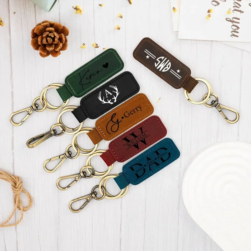 Llavero de cuero con logotipo  - Women Accessories Logo reseña y precio