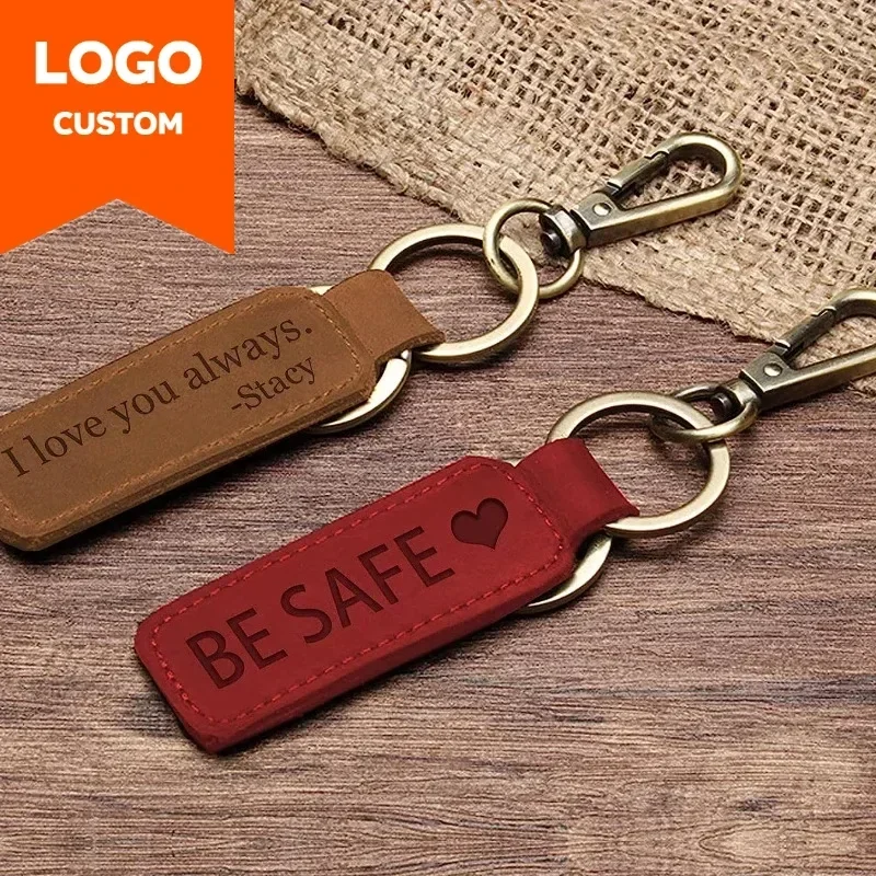 Llavero de cuero con logotipo  - Women Accessories Logo reseña y precio