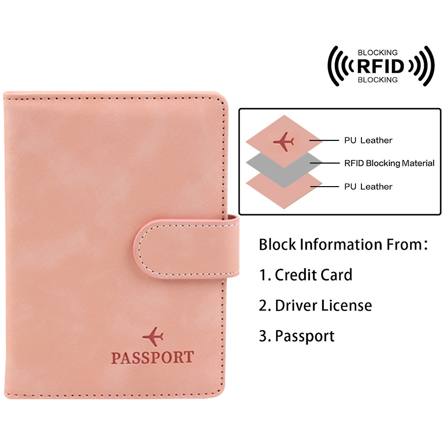 Funda para pasaporte con botón - Women Accessories Name reseña y precio