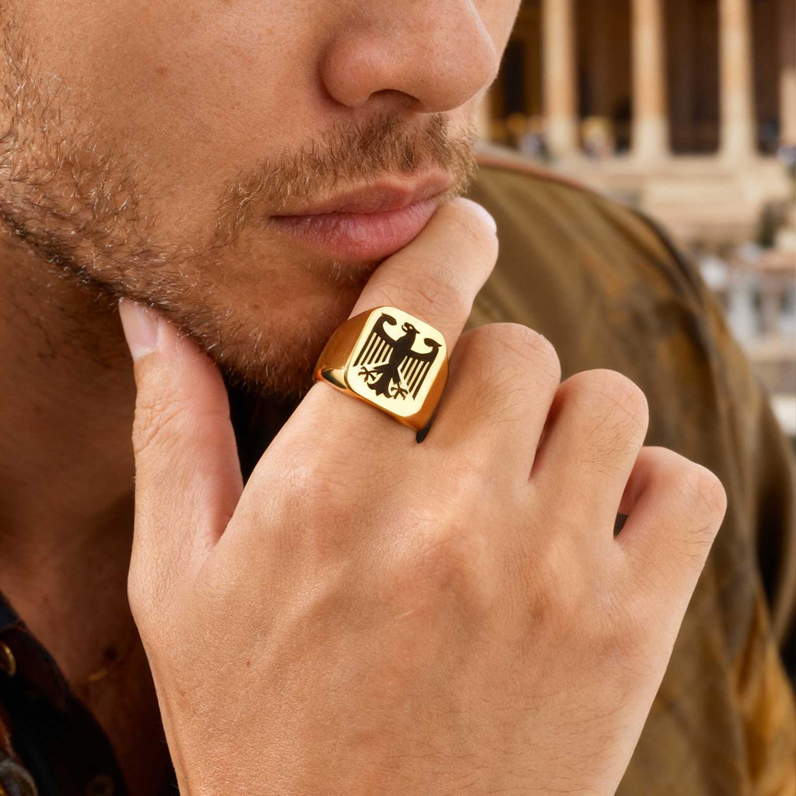 Anillo Personalizado de Halcón - Women Accessories Logo reseña y precio