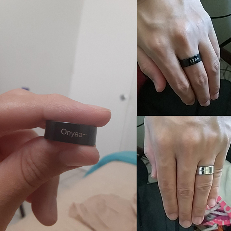 Anillo personalizado de acero  - Women Accessories Logo reseña y precio