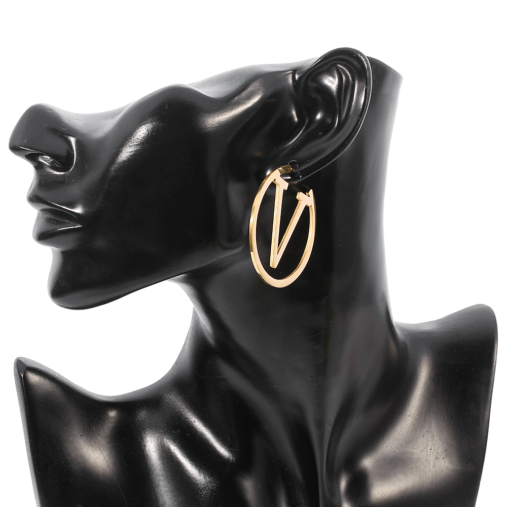 Pendientes de Metal con Letra  - Women Accessories Earrings reseña y precio
