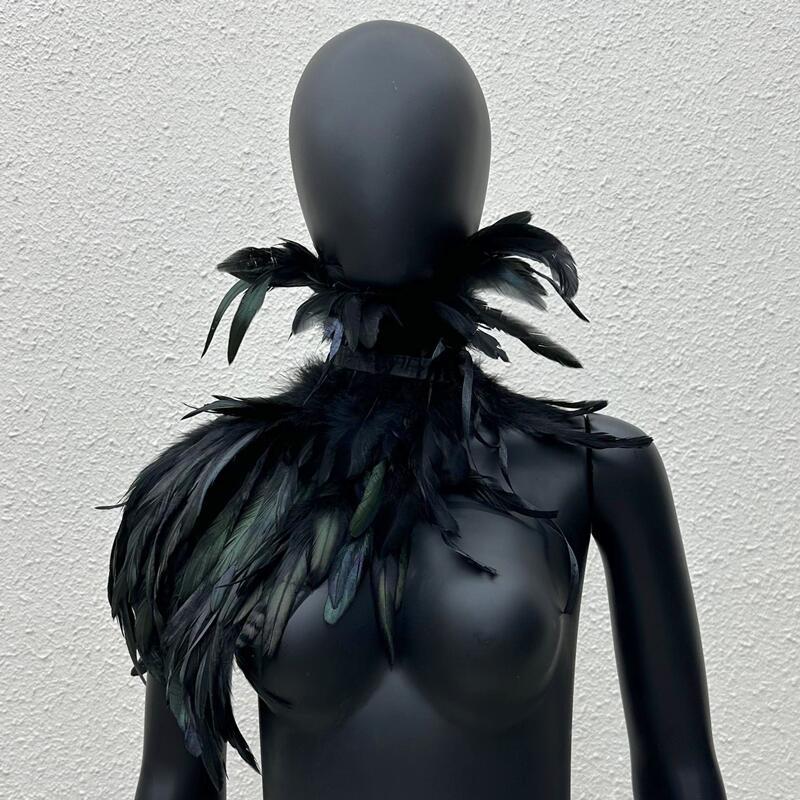 Capa gótica de plumas de un so - Women Accessories In Amazon reseña y precio