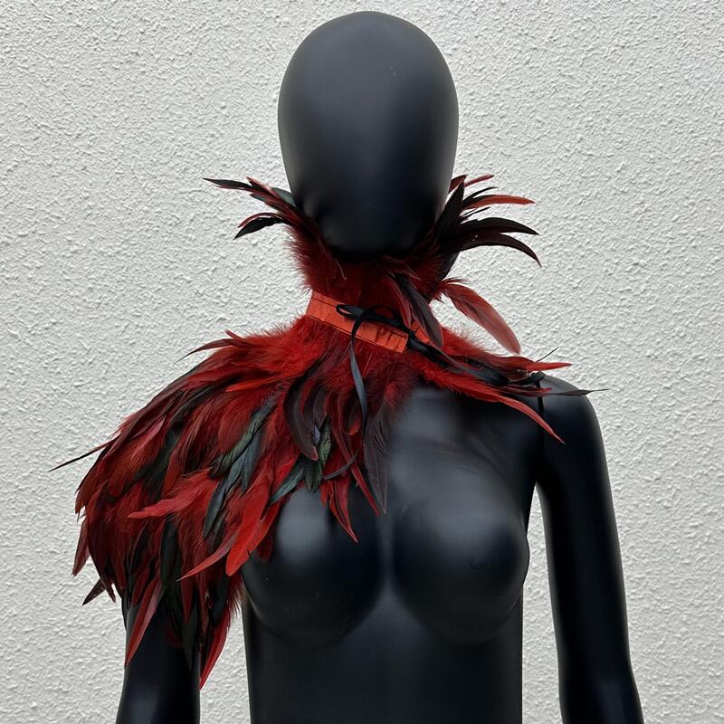 Capa gótica de plumas de un so - Women Accessories In Amazon reseña y precio